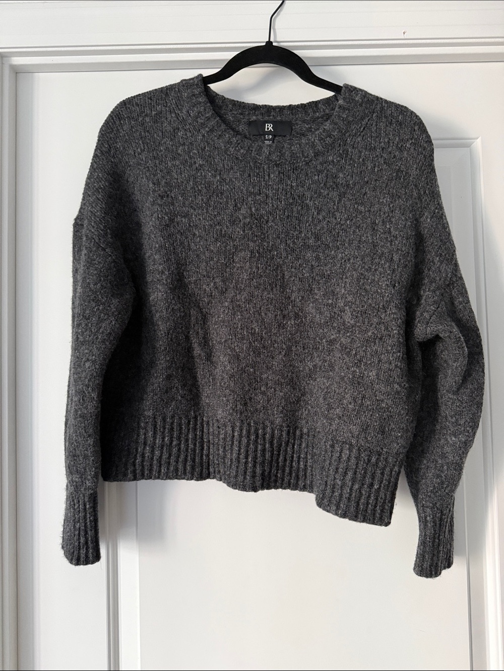 Banana Republic Dark Gray Crewneck Knit Sweater